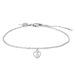 Noa Kids - Armband mit Herz-Anhänger in silber