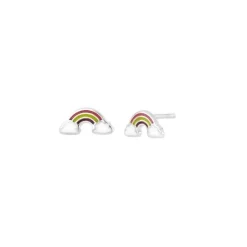 Noa Kids - FUNKY52 Regenbogen Ohrstecker in Silber