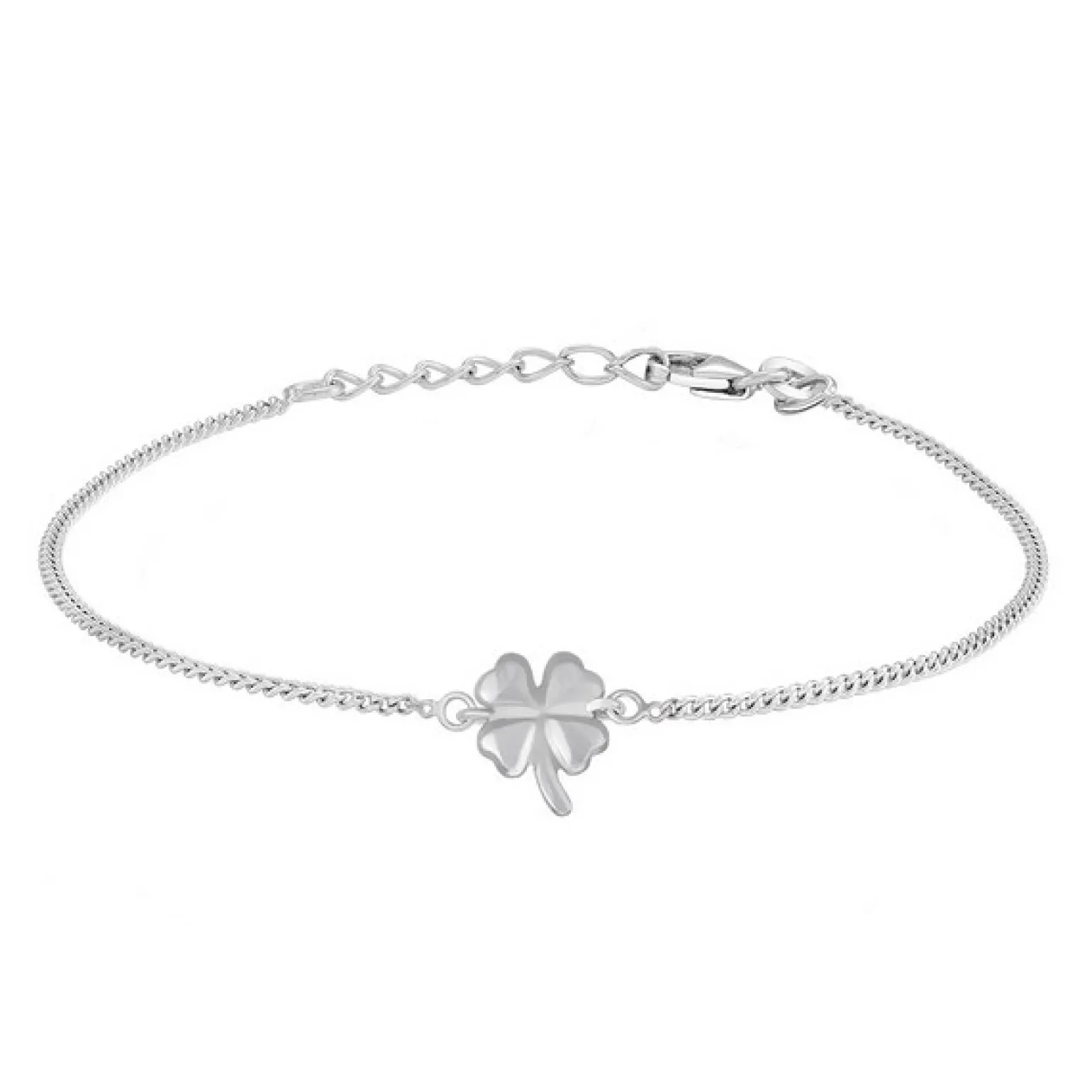 Noal Kids - Armband mit Kleeblatt-Anhänger in silber