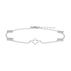 Nordahl - HARMONY52 armband in silber mit Kleeblatt