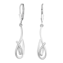 Nordahl - Silberne Ohrringe und Zirkoniumdioxid