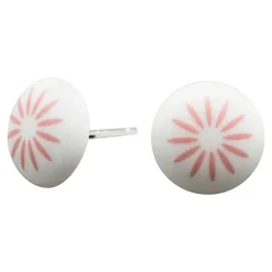 Nordahl Andersen - Porzellan-Ohrstecker mit rosa Stern