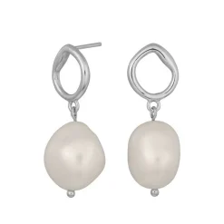Nordahl Jewellery - Barocker Ohrring mit Perle in Silber.