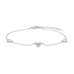Nordahl Jewellery - BREEZE52 armband in silber mit. Herzen
