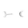 Nordahl Jewellery - CHARM52 Ohrstecker mit Mond in Silber