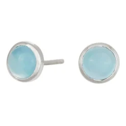 Nordahl Jewellery - Große SWEETS Ohrringe mit Chalcedon in Silber