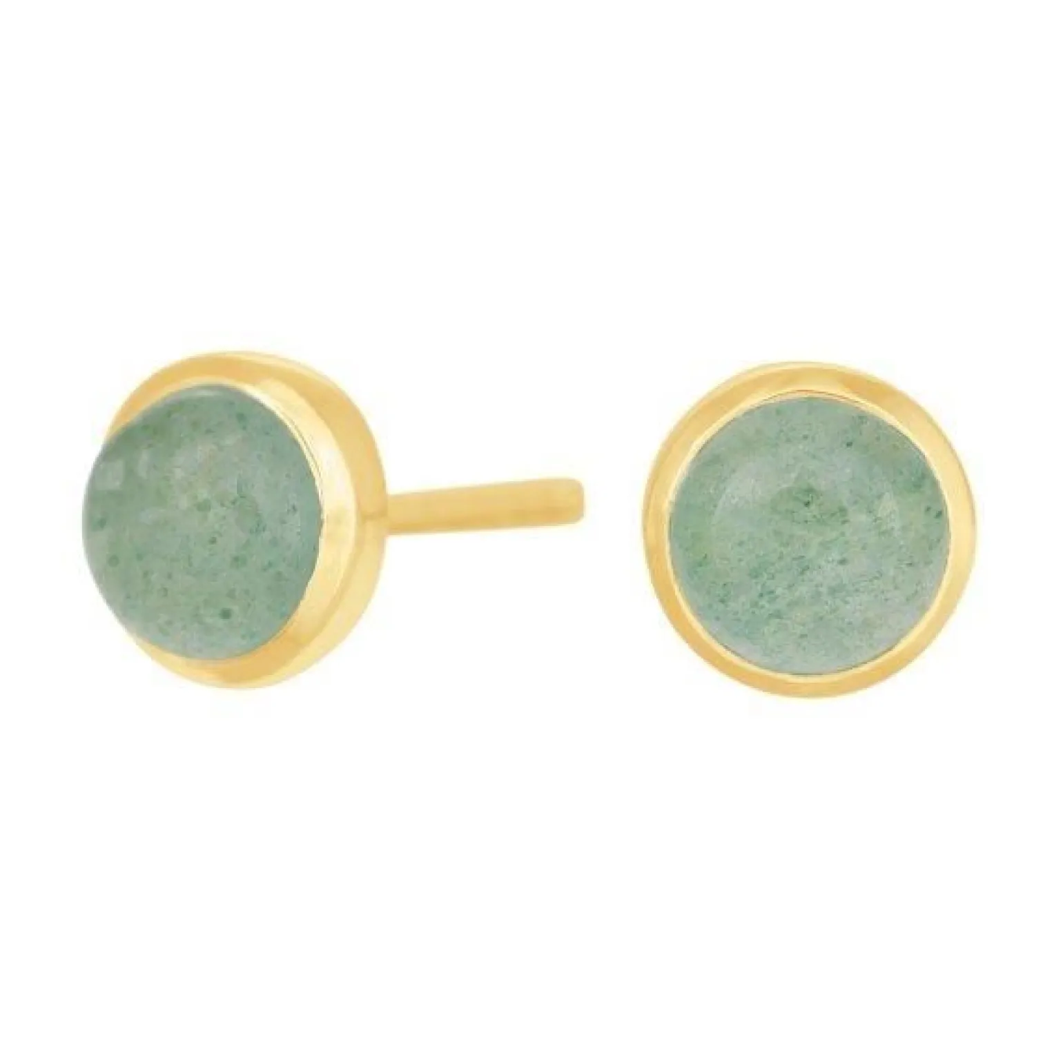 Nordahl Jewellery - Große SWEETS vergoldete Ohrringe mit grünem Aventurin