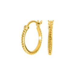 Nordahl Jewellery - Nice52 Creoler mit Zacken in vergoldetem