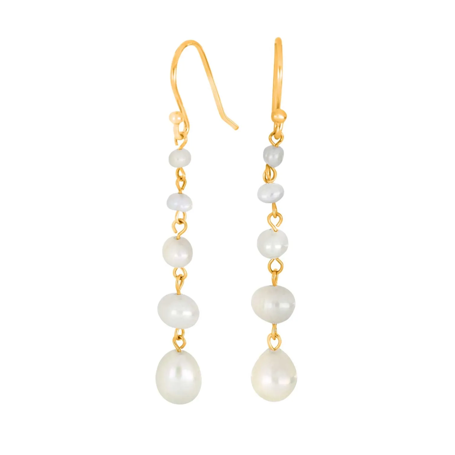 Nordahl Jewellery - Ohrringe PEARL52 aus 18 Karat vergoldete silber
