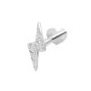 Nordahl Jewellery - PIERCE52 Labret-Ohrring mit Blitz in silber
