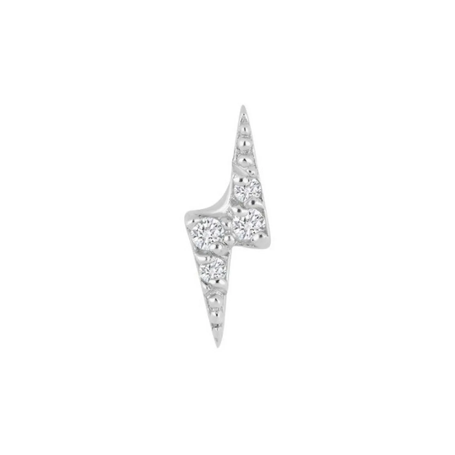 Nordahl Jewellery - PIERCE52 Labret-Ohrring mit Blitz in silber