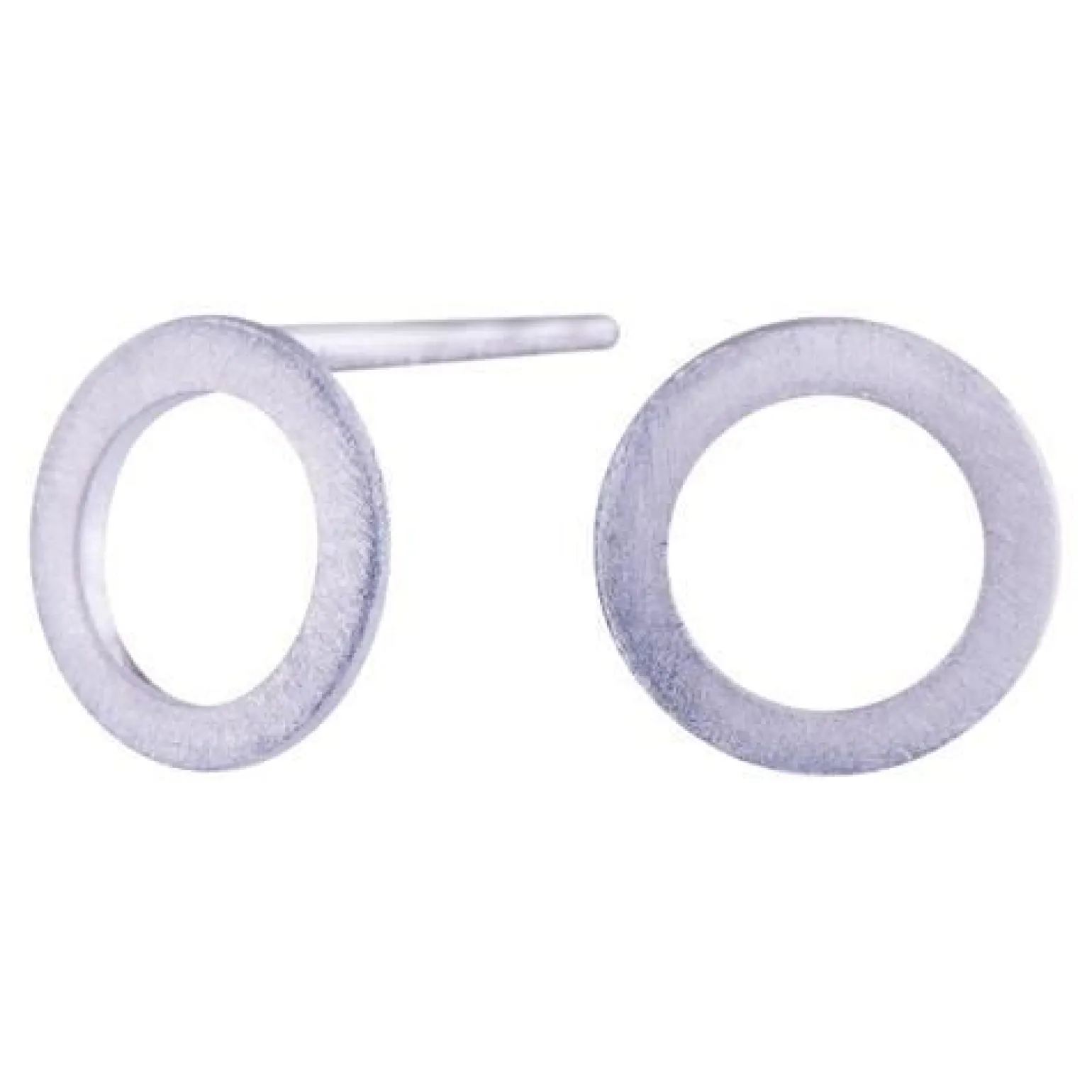 Nordahl Jewellery - Silberne Kreis-Ohrringe - 9 mm.