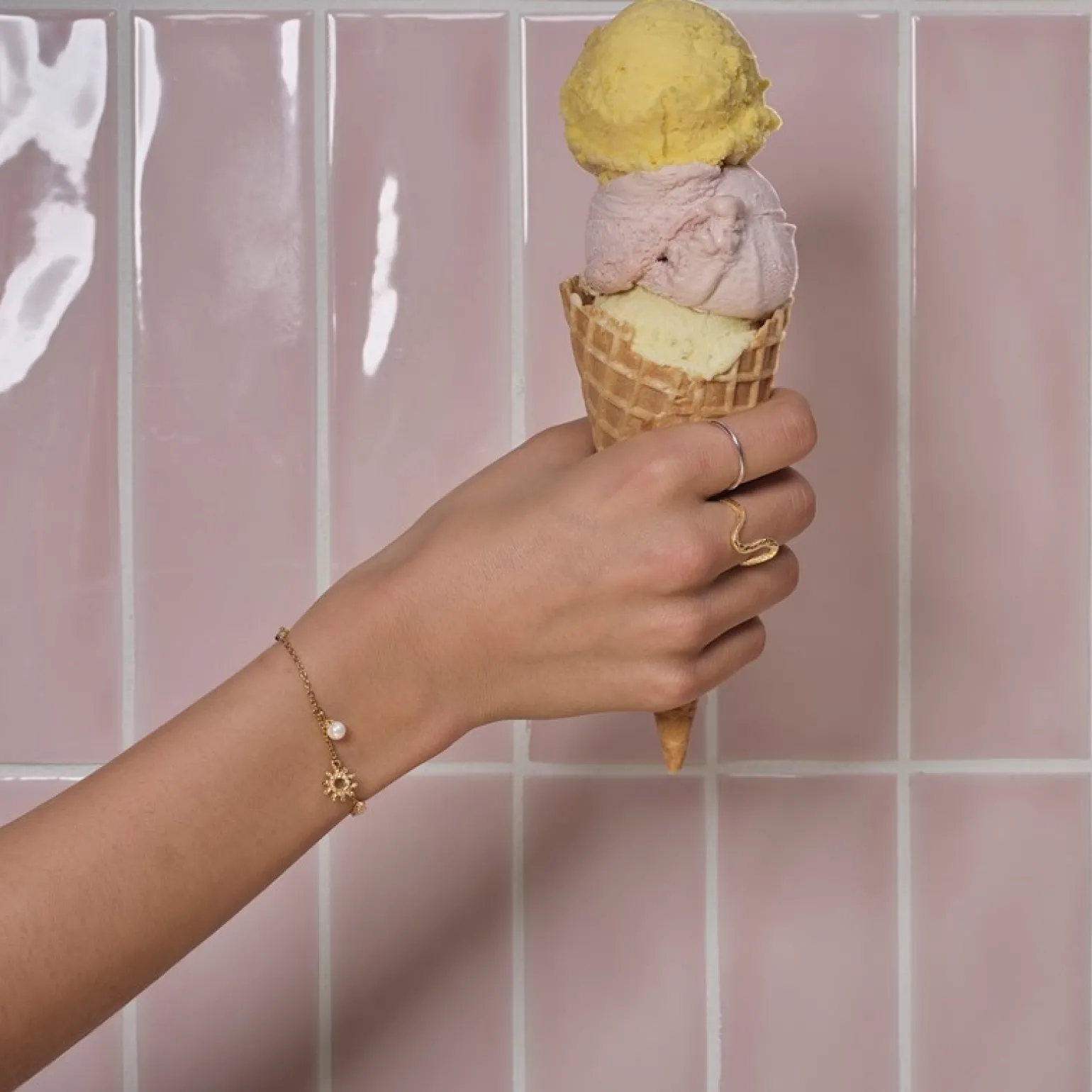 Nordahl Jewellery - SPACE52 armband i vergoldete silber