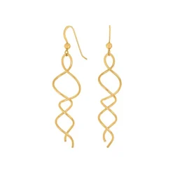 Nordahl Jewellery - SPIN52 Ohrringe aus vergoldete gedreht