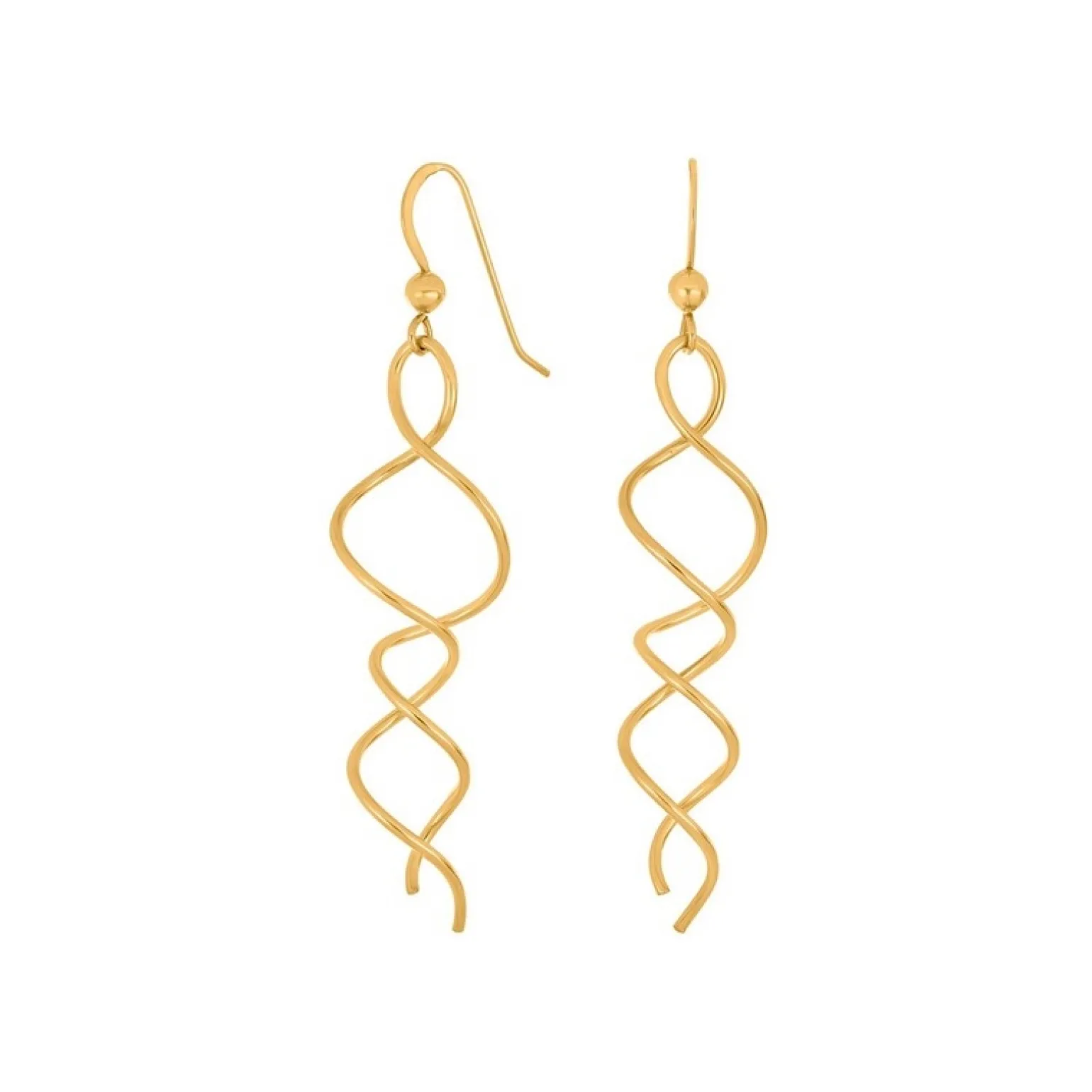 Nordahl Jewellery - SPIN52 Ohrringe aus vergoldete gedreht