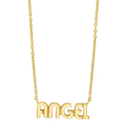 Nordahl Jewellery - STATEMENT52 ANGEL Halskette in vergoldete silber **