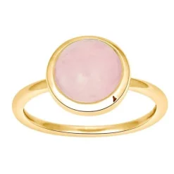 Nordahl Jewellery - SWEETS - Vergoldeter Ring mit einem rosa Quarz