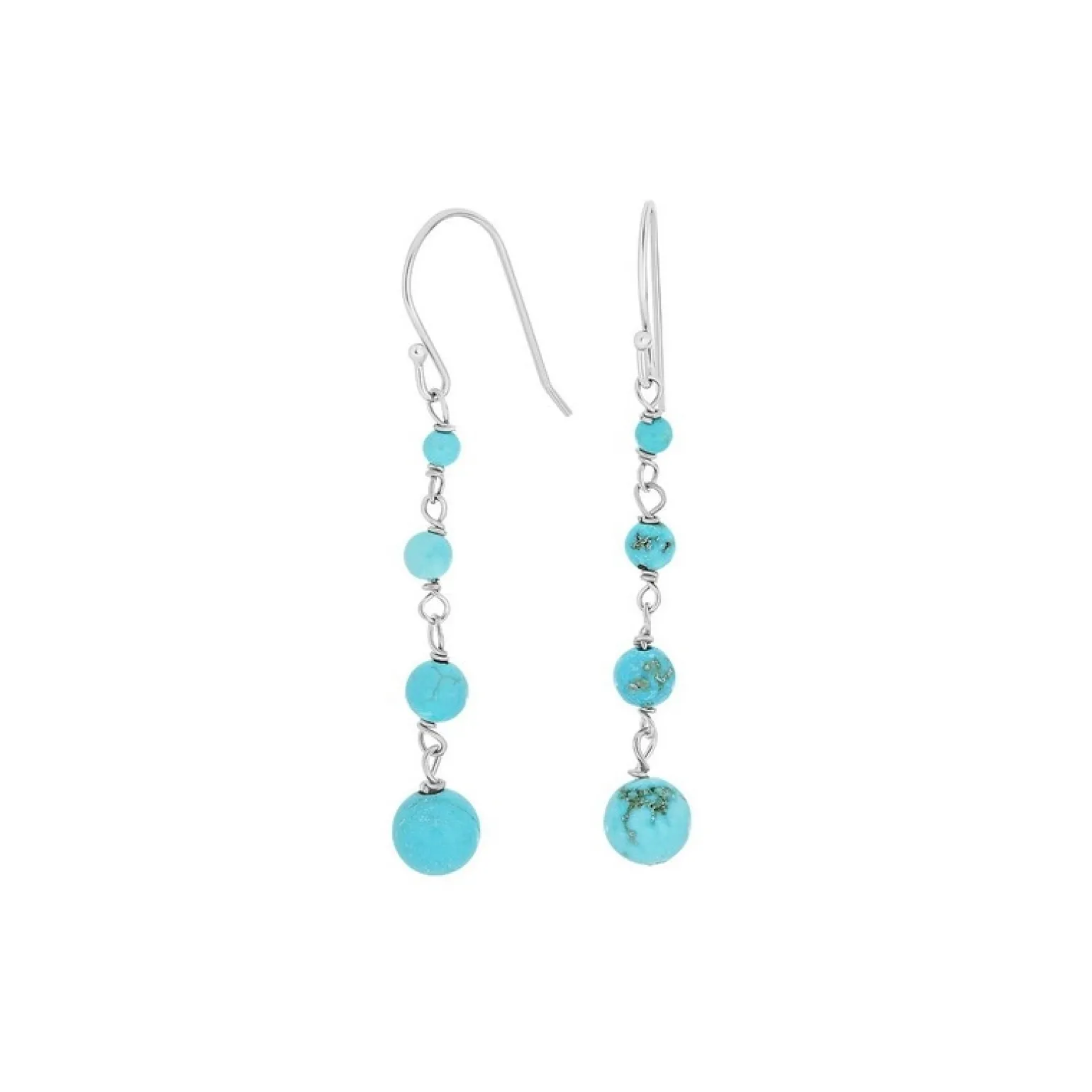 Nordahl Jewellery - TURQUOISE52 Ohrringe in silber