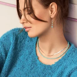 Nordahl Jewellery - TURQUOISE52 Ohrringe in silber