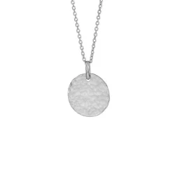 Nordahl Jewellery - TWO-SIDED Rhodinierter Silberanhänger inkl. Kette