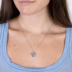 Nordahl Jewellery - TWO-SIDED Rhodinierter Silberanhänger inkl. Kette