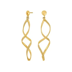 Nordahl Jewellery - WATCH52 Ohrringe aus vergoldete gedreht