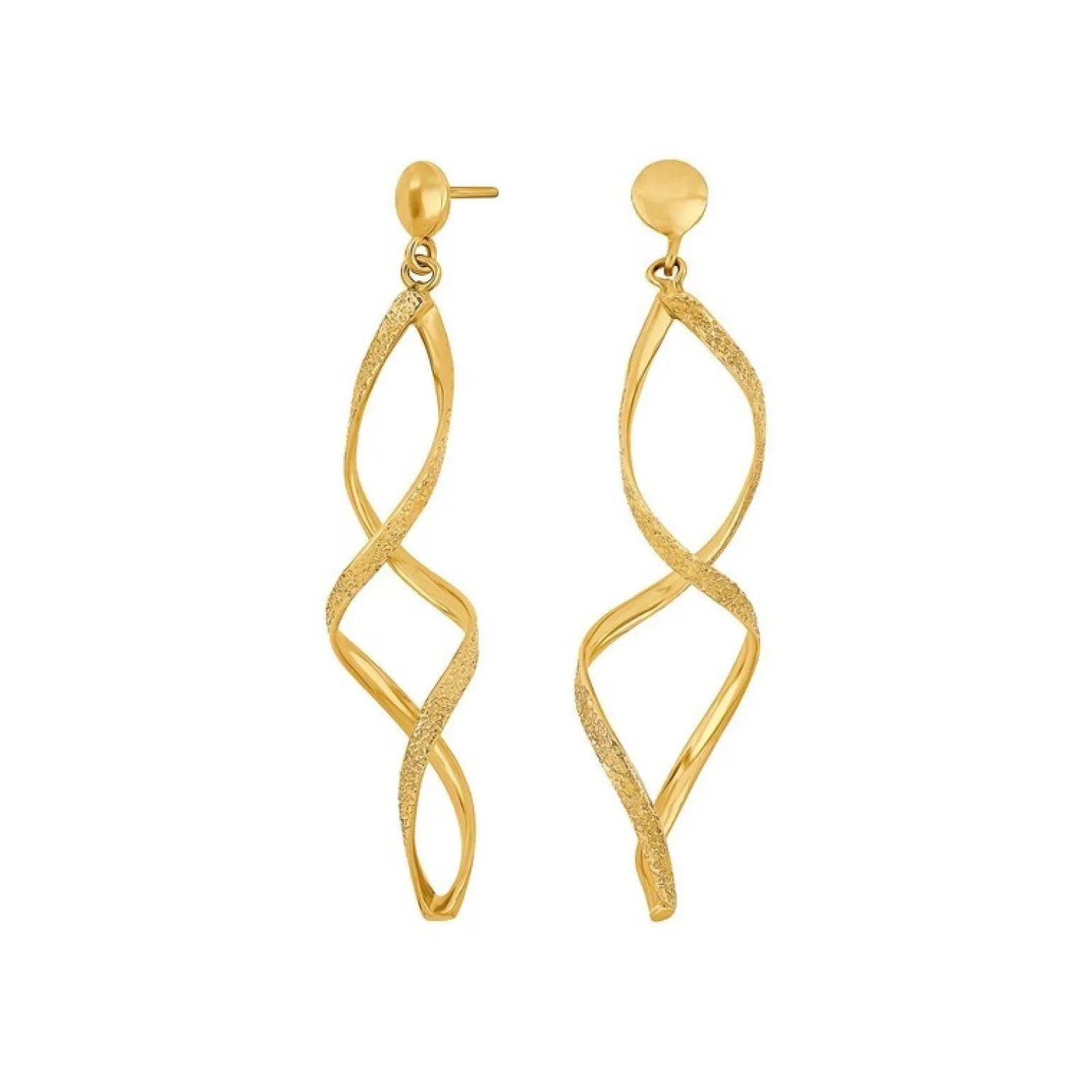 Nordahl Jewellery - WATCH52 Ohrringe aus vergoldete gedreht