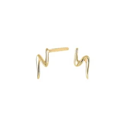 Nordahl Jewellery - WAVE52 vergoldete Ohrstecker