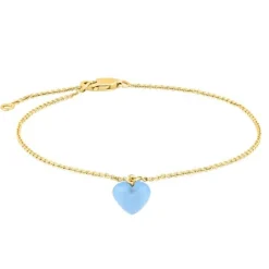 Nordahl Jewellery - YOU52 Armband aus vergoldete silber mit blauen Steinen