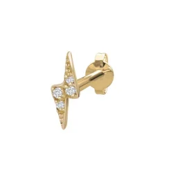 Nordahl Jewellery PIERCE52 Ohrring mit Blitz aus 14kt. Gold