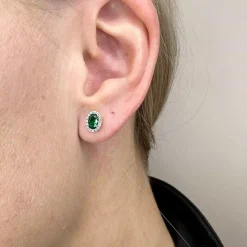 Nordahl Jewelry - Rosettenstecker aus rhodiniertem Silber