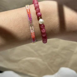 Nuni - Mary armband in vergoldete silber - Coral Love