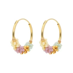 Nuni - Sanne Ohrringe in vergoldete silber - Pastel Dream