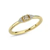 Nuran - Champagnerring aus 14 kt Gold mit insgesamt 0,21ct.