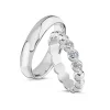 Nuran - Eheringe aus 14 kt Weißgold mit Diamanten von insgesamt 0,15ct