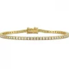 Nuran - Tennisarmband aus 14-karätigem Gold mit einem Gesamtgehalt von 1,78 Karat. W/SI