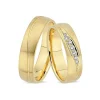 NURAN - Trauringe aus 14kt. Gold mit 0,14ct. Diamanten