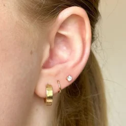Ohrstecker aus 8kt. Gold mit Zirkonia 3mm