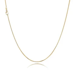 Panser Facet Halskette in 8 kt Gold - Verschiedene Größen und Längen