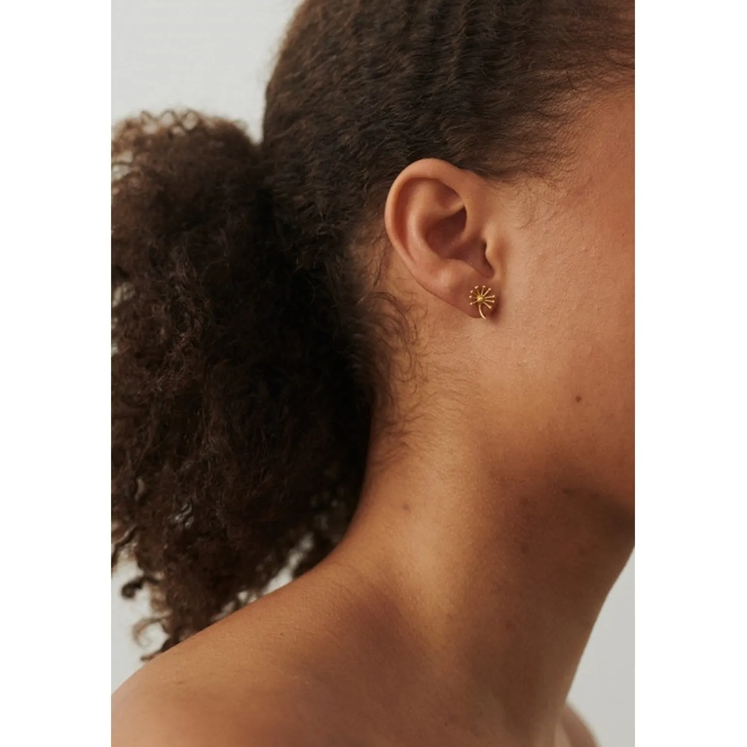 Pernille Corydon - Dandelion Ohrringe in vergoldete silber