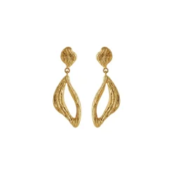 Pernille Corydon - Flowing Dreams Ohrringe in vergoldete silber