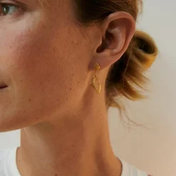 Pernille Corydon - Flowing Dreams Ohrringe in vergoldete silber