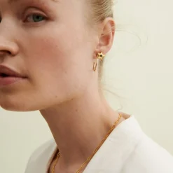 Pernille Corydon - Glitzernde Star Ohrstecker in vergoldete silber