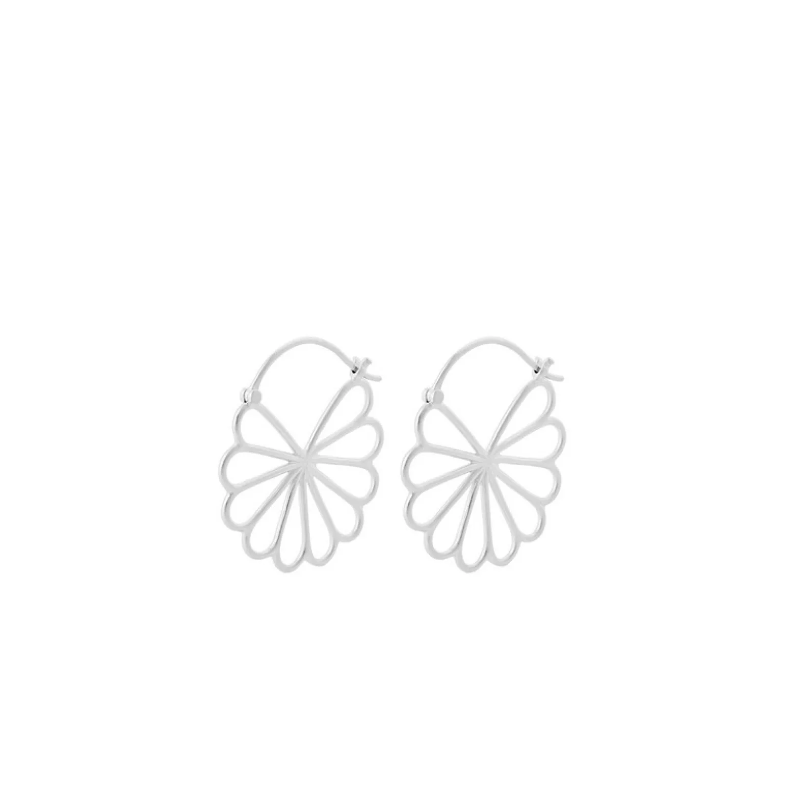 Pernille Corydon - Große Bellis-Ohrringe aus silber 30 mm