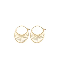 Pernille Corydon - Große vergoldete Daylight-Ohrringe