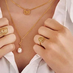 Pernille Corydon - Kleine Daylight-Halskette in Silber