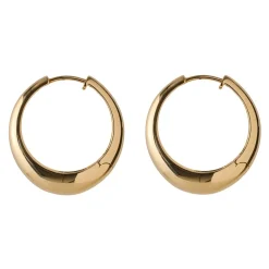 Pernille Corydon - Large Globus Huggies in vergoldete silber