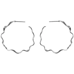 Pernille Corydon - Large Hellir Hoops in silber