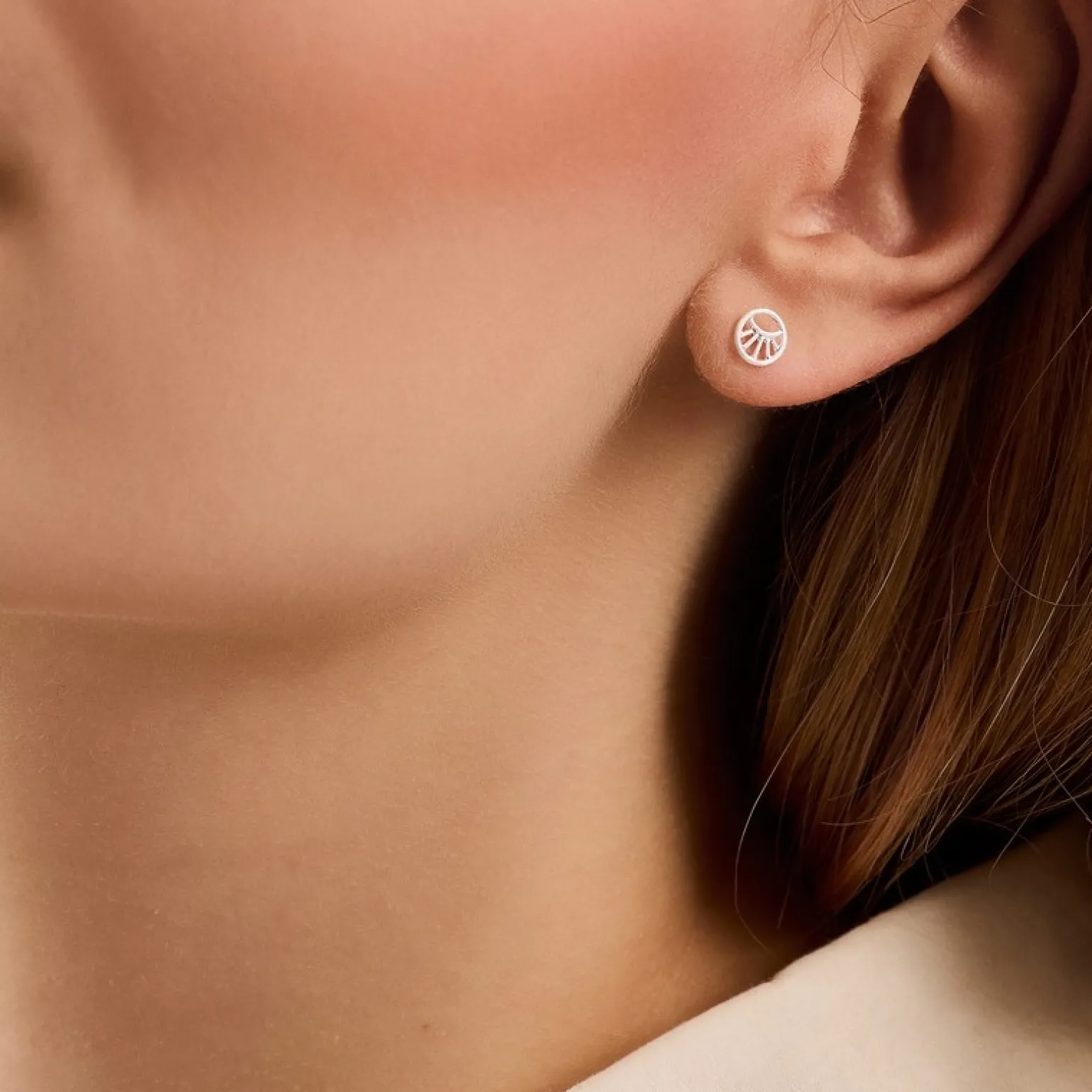 Pernille Corydon - Mini Daylight Ohrringe in Silber