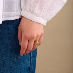 Pernille Corydon - Poetry ring aus vergoldetem silber